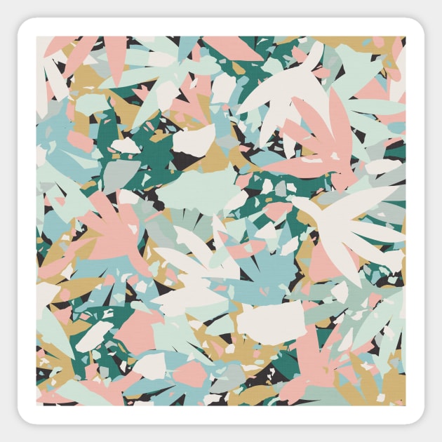 Maximalist Modern Shapes / Pastel Garden Sticker by matise